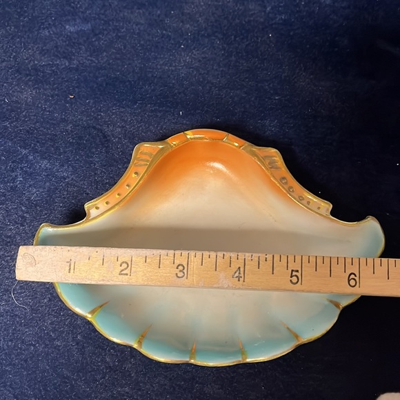 VTG Handpainted Japan Fan Dish - Picture 2 of 4